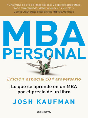 cover image of MBA Personal. Edición especial 10º aniversario